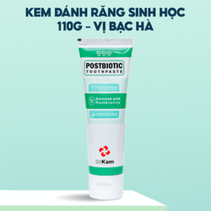 Kem Đánh Răng Sinh Học DrKam Postbiotic Hương Chanh Bạc Hà 110G