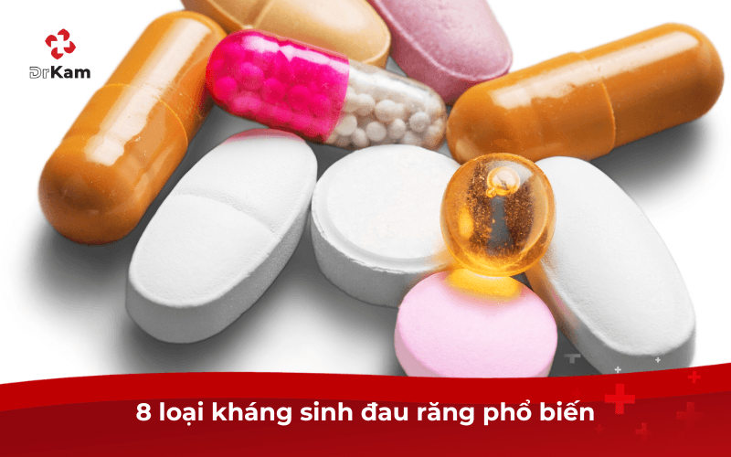 8 loại kháng sinh đau răng phổ biến 