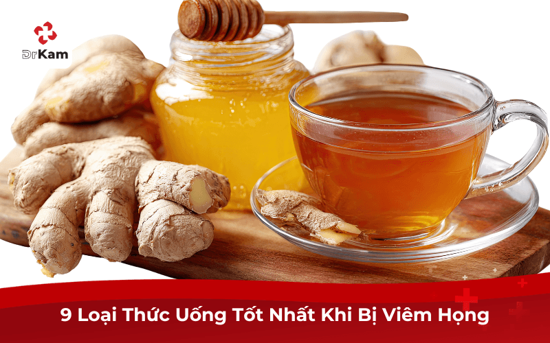 Bị viêm họng nên uống gì?