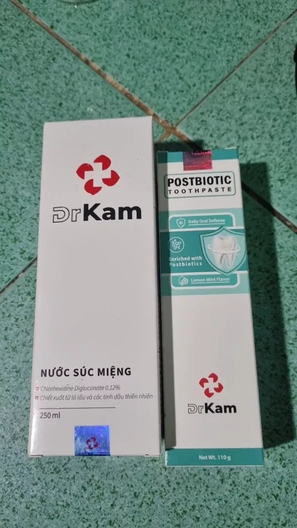 Hình ảnh khách hàng đánh giá sản phẩm Combo toàn diện: 2 Nước Súc Miệng Chuẩn Y Khoa DrKam